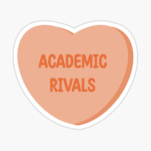 Item preview, Romance Tropes - Academic Rivals Candy Heart designed and sold by josieposie180.