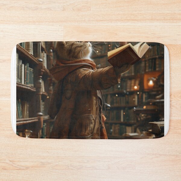 Item preview, Magical Cat Wizard-Cute Adorable Animals Artwork-C146 designed and sold by MPCFICTION.