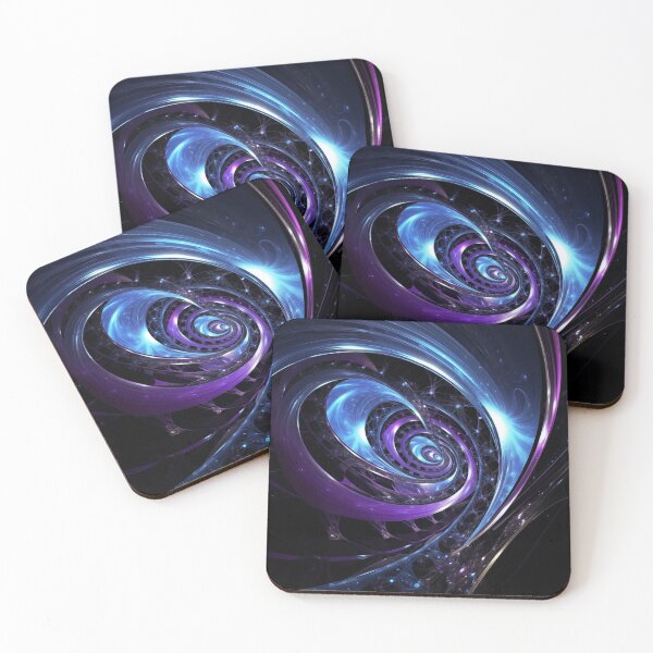 Item preview, Harmony in Motion: A Symphony of Purple Blue Swirls Abstract designed and sold by kalyssa44.
