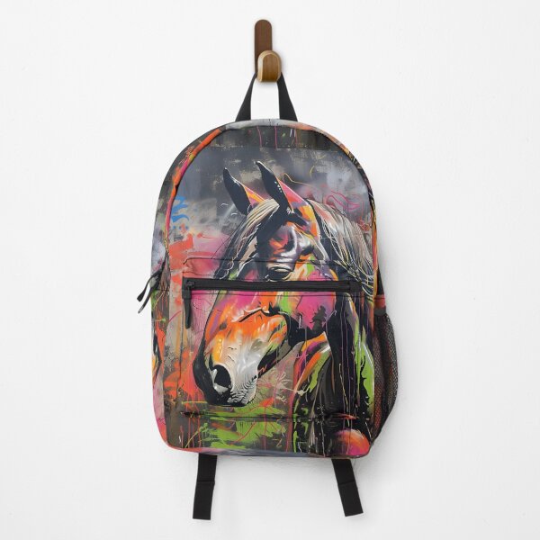 Item preview, painted graffiti wall of a horse designed and sold by dcrc.