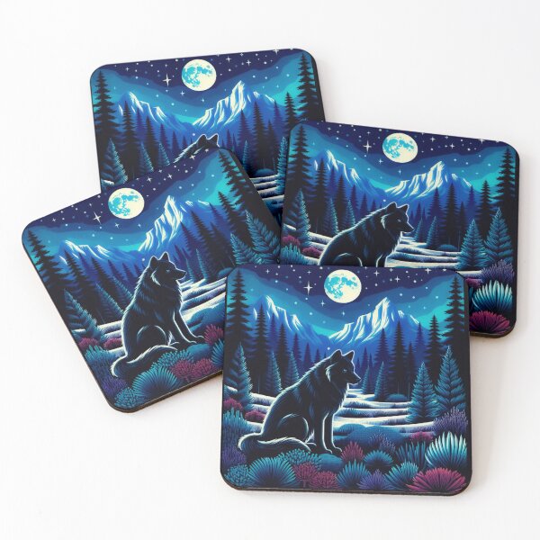 Item preview, Wolf Under Full Moon designed and sold by SteadyRolla.