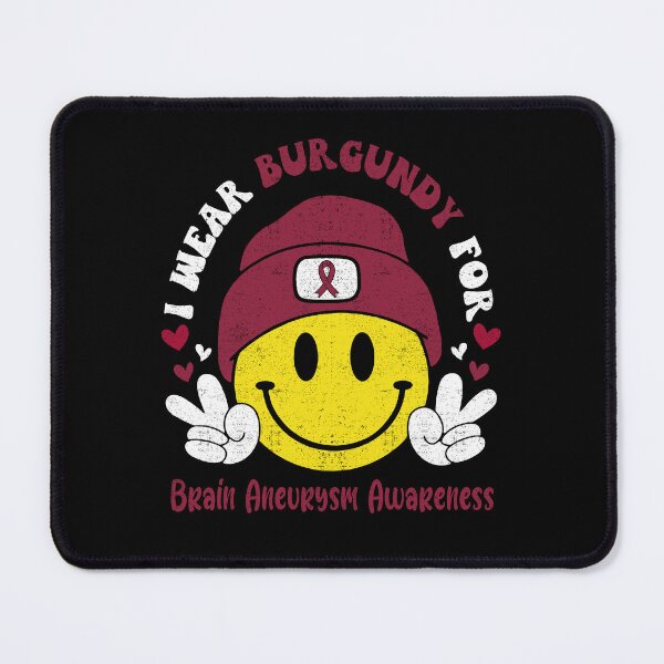 Item preview, I Wear Burgundy For Brain Aneurysm Awareness, Brain Aneurysm Awareness Month designed and sold by KatMercerr.