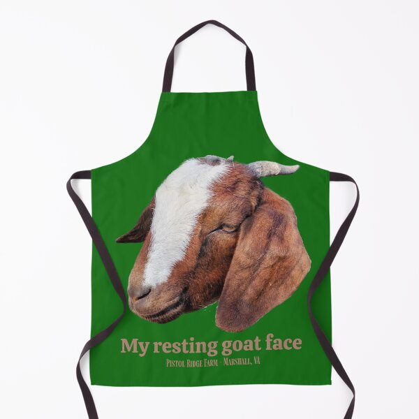 Item preview, Resting Goat Face | Cute Goats | Funny Goats | Goat Puns designed and sold by PistolRidgeFarm.