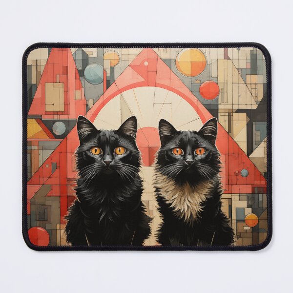 Artikelvorschau, „Dual Gaze: Katzen inmitten der Geometrie“ entworfen und verkauft von WFTan.
