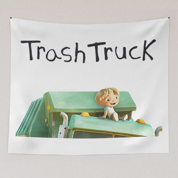 Item preview, Hank and trash truck cartoon designed and sold by KPArtzaaany.