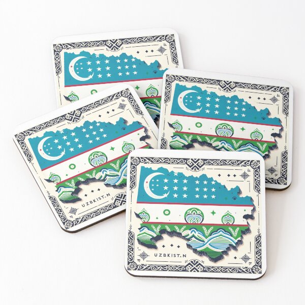 Item preview, Uzbekistan Map designed and sold by Places On Earth.