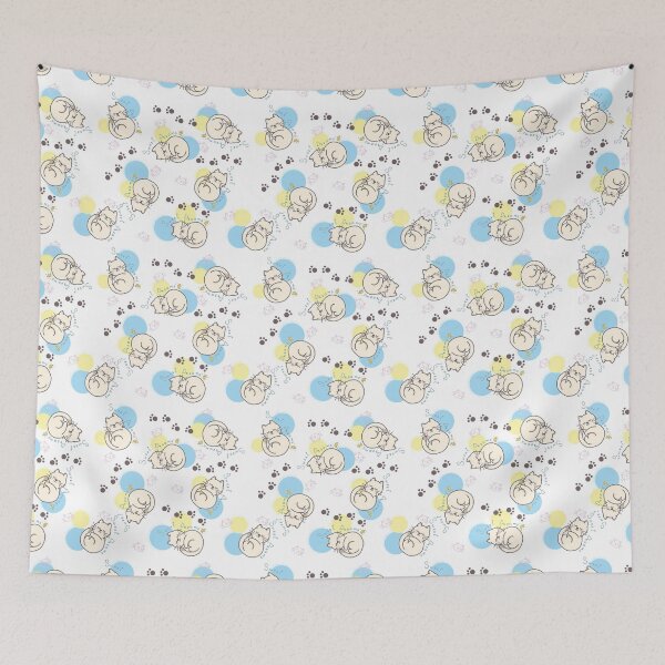 Item preview, The yellow cat sleeps comfortably. designed and sold by atika-atk.