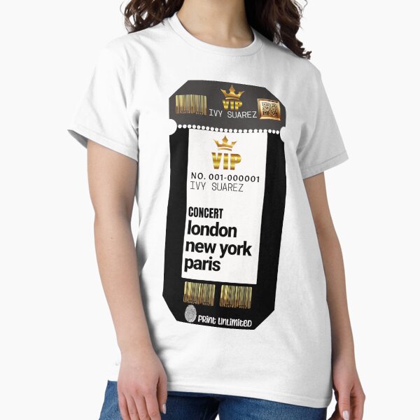 Item preview, VIP Concert Ticket-London, New York, Paris (customizable) designed and sold by Sheila Baquero.