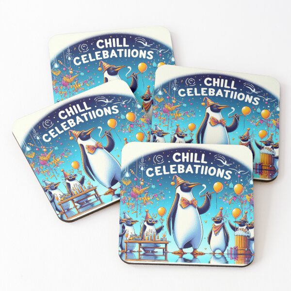 Item preview, **Chill Celebrations: A Festive Penguin Party Extravaganza!** designed and sold by Wonderall.