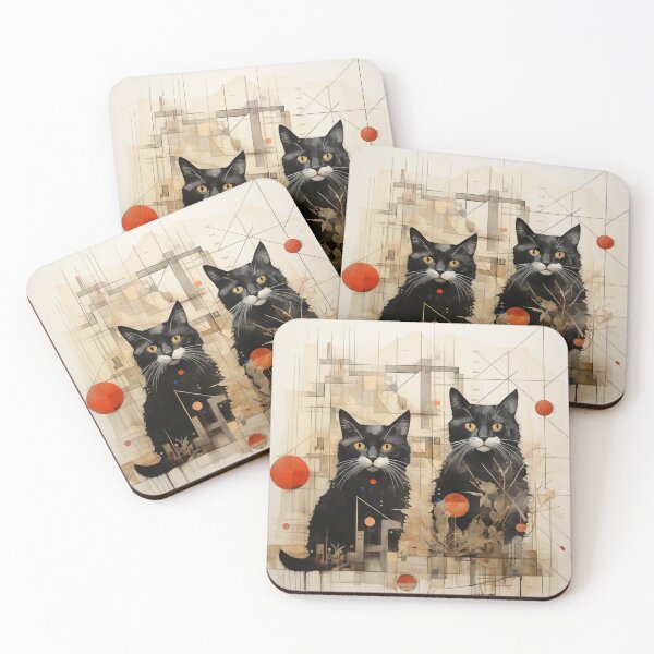Item preview,  "Dual Felines: Harmony in Geometry and Nature" designed and sold by WFTan.