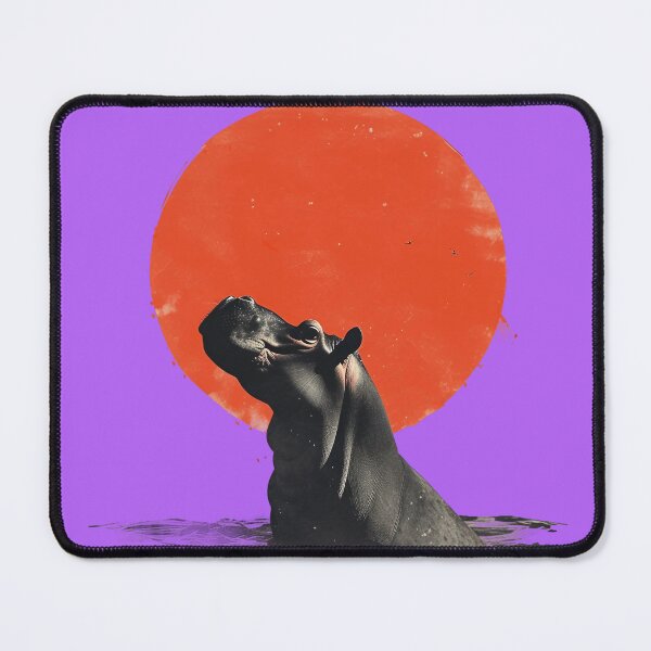 Item preview, Hippopotamus Art designed and sold by Obsidian Ink by Wilshire.