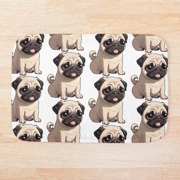 Item preview, Cute Pug designed and sold by PowesomePets.