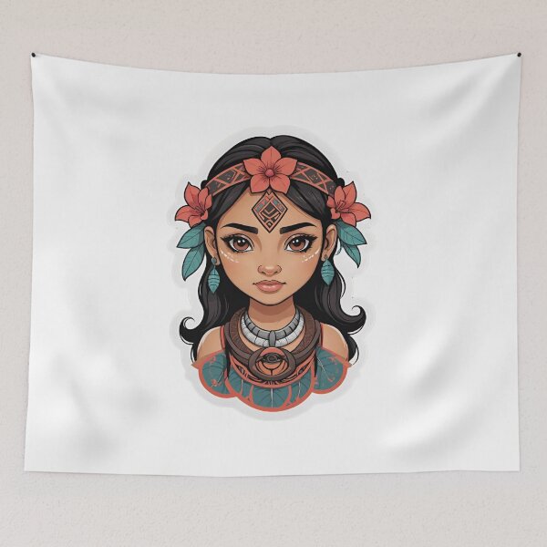 Item preview, Maori girl designed and sold by Places On Earth.