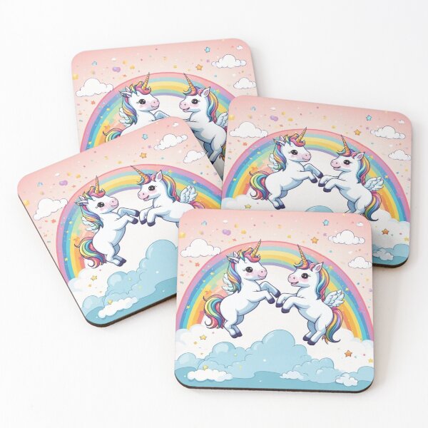 Item preview, Baby Unicorns with Rainbow designed and sold by JackFreestone.