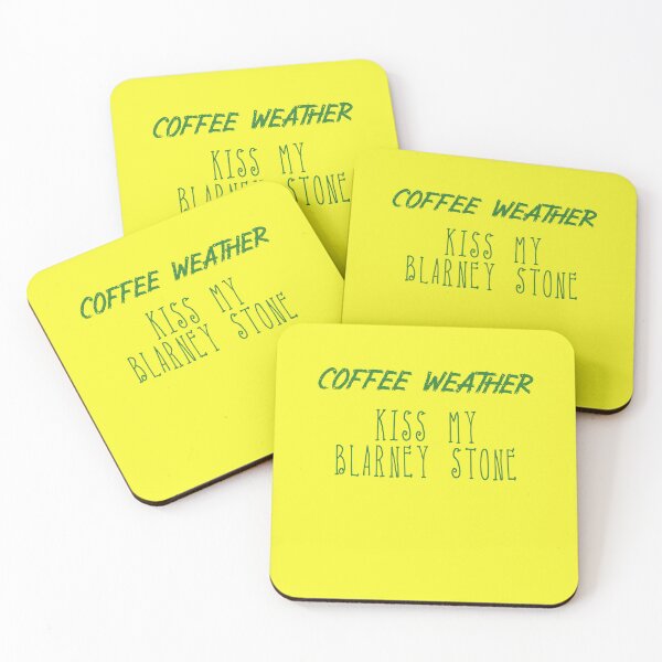 Item preview, Coffee Weather St Patrick's Kiss My Blarney Stone designed and sold by harwoodkp.