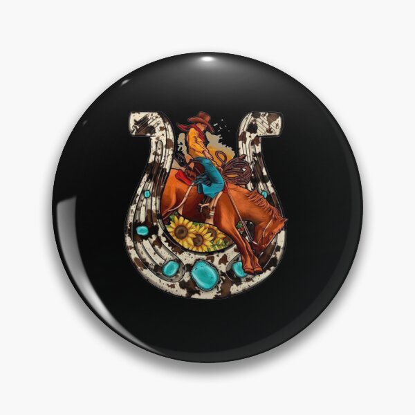 Aperçu de l'œuvre Western Rodeo Cowboy Horseshoe Png Sublimation Design, Rodéo créée et vendue par Henri5Lindgren.