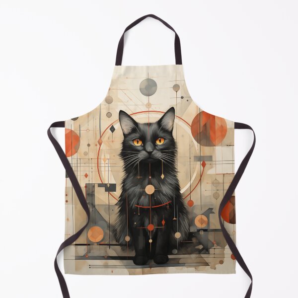 Item preview, "Geometric Gaze: The Allure of the Abstract Feline" designed and sold by WFTan.