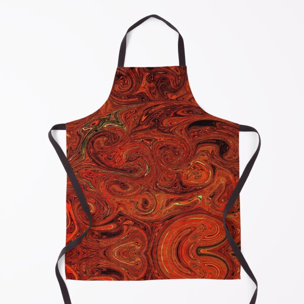 Item preview, Swirly Liquid Art Tapestry in Luxurious Red Gold and Black designed and sold by innerspectrum.