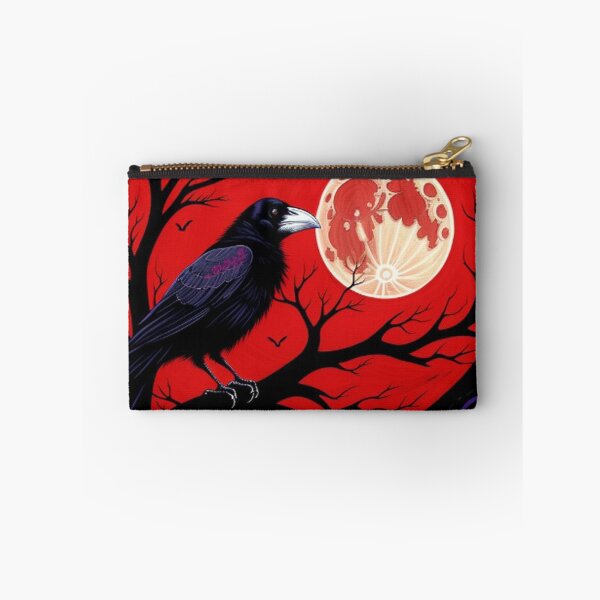 Item preview, Gothic Raven In Red Moon Light designed and sold by TheDarkWardrobe.
