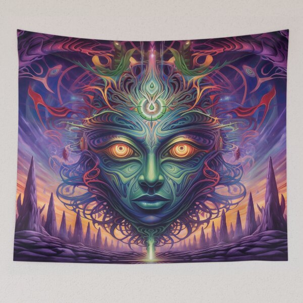 Item preview, Mystic Gaze - Celestial Psychedelic Tapestry Art designed and sold by pooshda.