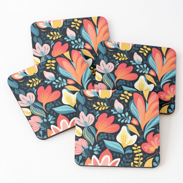 Item preview, Brightly Vibrant Floral Pattern  designed and sold by fabinthelab.