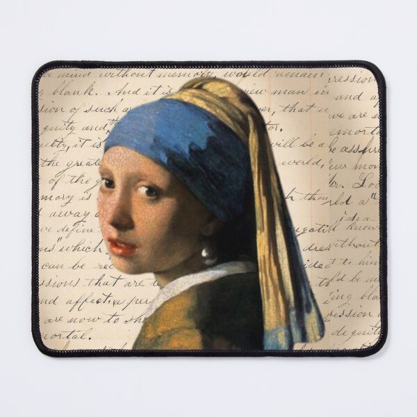 Item preview, Pearl Earring Famous Painting on Antique Paper Collage designed and sold by missdebi27.