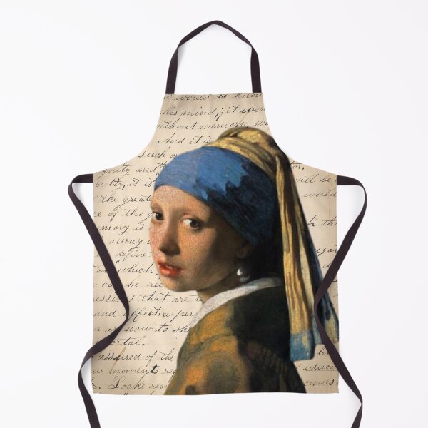 Item preview, Pearl Earring Famous Painting on Antique Paper Collage designed and sold by missdebi27.