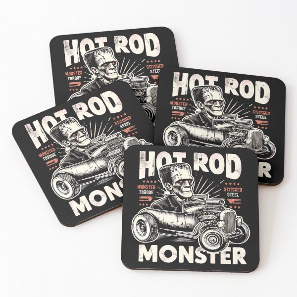 Item preview, Frankenstein Hot Rod Monster Race Car designed and sold by SpookshowDesign.