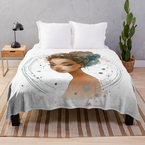 Item preview, Black woman watercolour art XXX designed and sold by My Aspian.