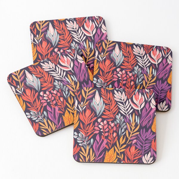Item preview, Vibrant Reds Floral Pattern designed and sold by fabinthelab.