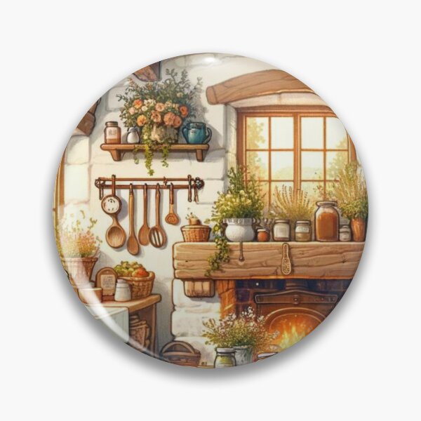 Item preview, Cottagecore Kitchen Illustration designed and sold by joanwatson45.