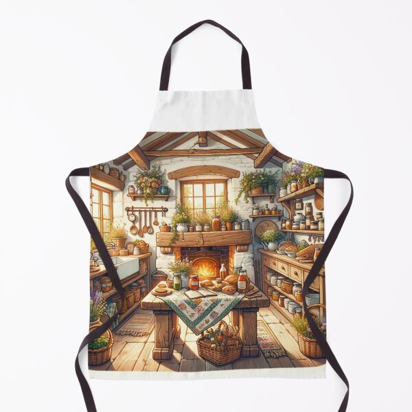 Item preview, Cottagecore Kitchen Illustration designed and sold by joanwatson45.