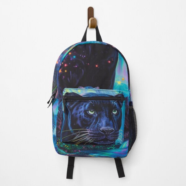 Item preview, Black panther and cubs in a mystical forest designed and sold by Lewis-mart.