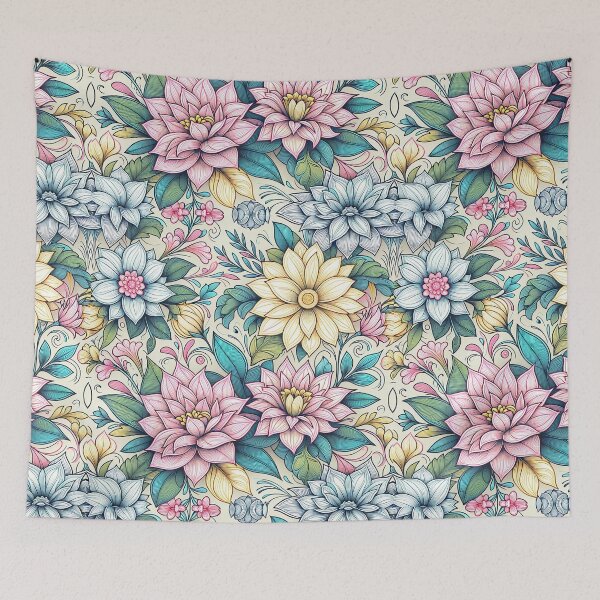 Item preview, Blossoming Elegance: Vintage Floral Tapestry designed and sold by UnTangle.