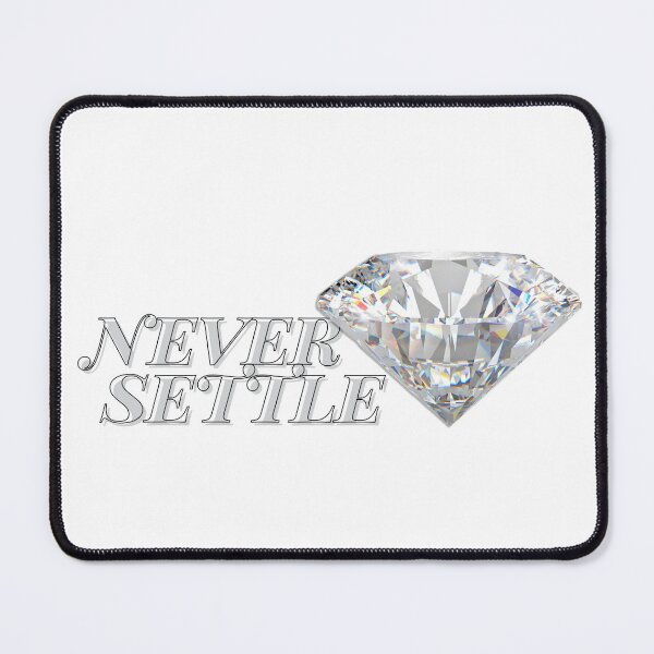 Item preview, never settle w diamond y2k designed and sold by boy with brain.