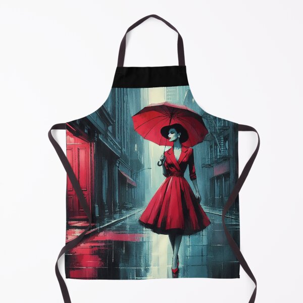 Item preview, Women Red Dress, Red Umbrella [neo noir] designed and sold by RESToRAPTOR.