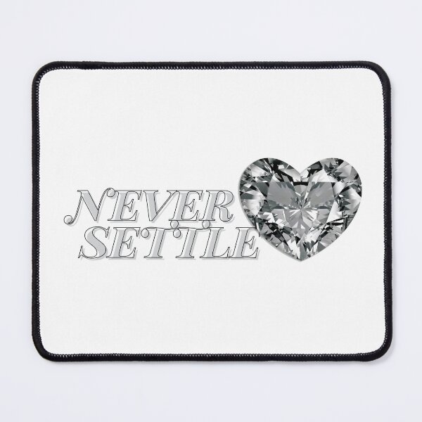 Item preview, never settle w heart gem y2k designed and sold by boy with brain.