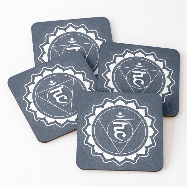 Item preview, Throat Chakra Mandala - Dusk + Snow designed and sold by Irene Estelle.