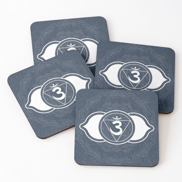 Item preview, Third Eye Chakra Mandala - Dusk + Snow designed and sold by Irene Estelle.