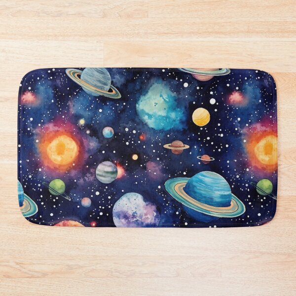 Item preview, Outer Space Watercolor Pattern designed and sold by fabinthelab.