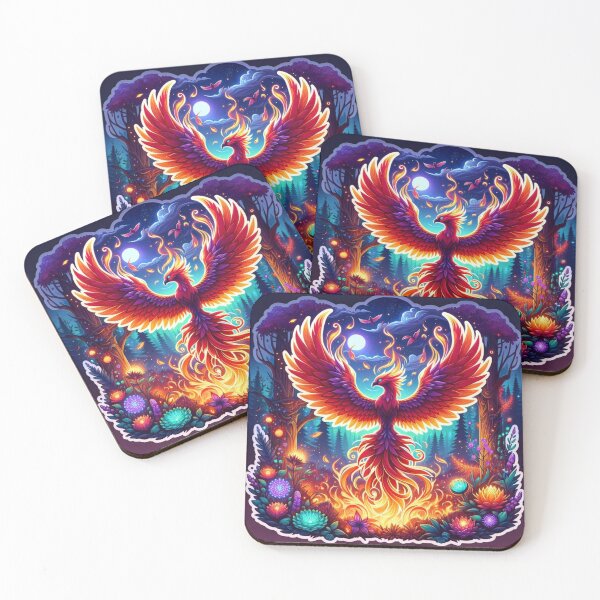 Item preview, Fantasy Phoenix - Majestic Mythical Bird Sticker designed and sold by joanwatson45.