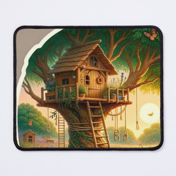 Item preview, Cottagecore Treehouse - Cozy Treetop Retreat Sticker designed and sold by joanwatson45.