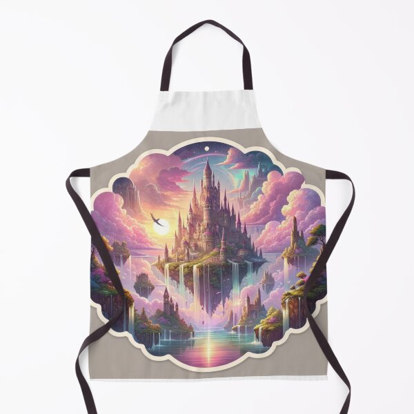 Item preview, Fantasy Wonderland - Whimsical Dreamlike Landscape Sticker designed and sold by joanwatson45.