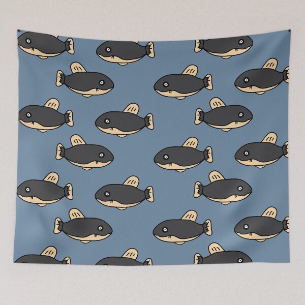 Item preview, Quirky fish pattern designed and sold by fluffyfamcraft.
