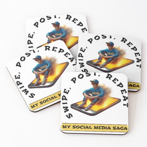 Item preview, Swipe, Post, Repeat: My Social Media Saga designed and sold by Hungry-Murphy.