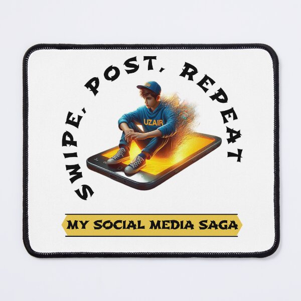 Item preview, Swipe, Post, Repeat: My Social Media Saga designed and sold by Hungry-Murphy.