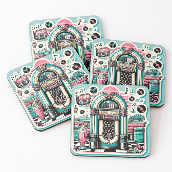 Item preview, Retro Diner - Nostalgic 1950s Eateries Sticker designed and sold by joanwatson45.