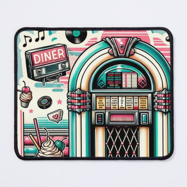 Item preview, Retro Diner - Nostalgic 1950s Eateries Sticker designed and sold by joanwatson45.