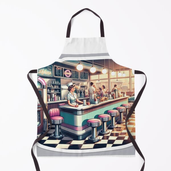 Item preview, 1950s Charming Diner - Vintage Dining Experience Sticker designed and sold by joanwatson45.
