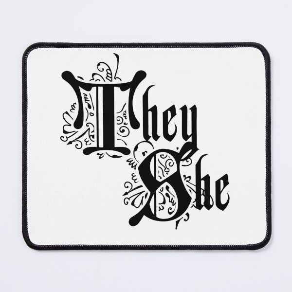 Item preview, They/she pronouns designed and sold by Jett Moonv.